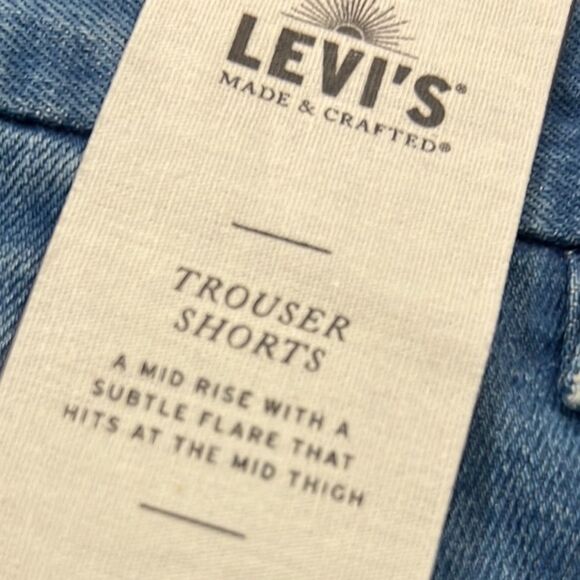 LEVI'S Vintage Inspired 60’s Throwback High Wasted Mom Trouse Denim Jean Shorts - Picture 8 of 10